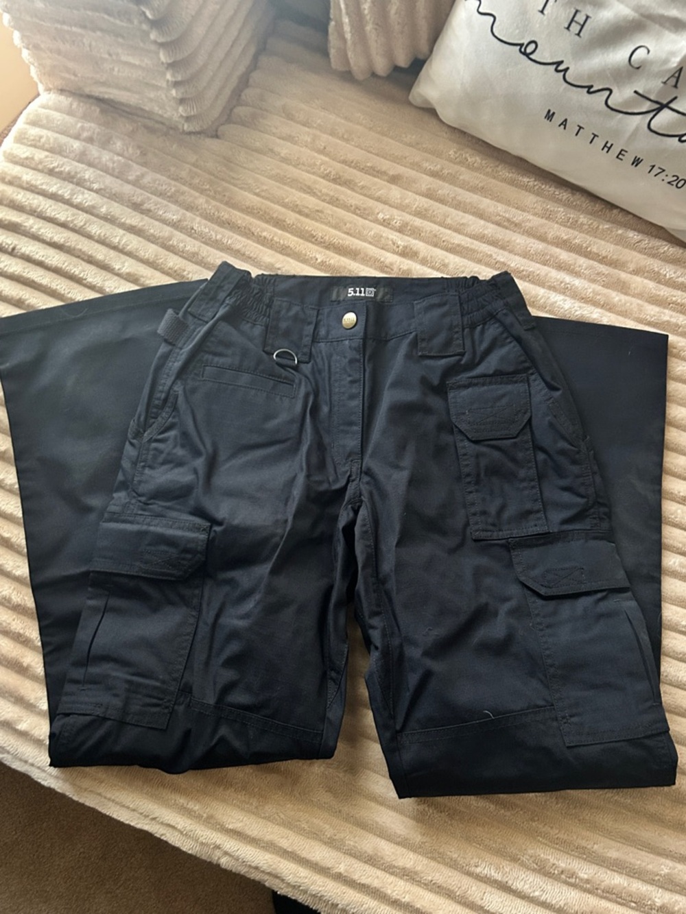 5.11 Tactical Women's Black Cargo Trousers with Utility Pockets